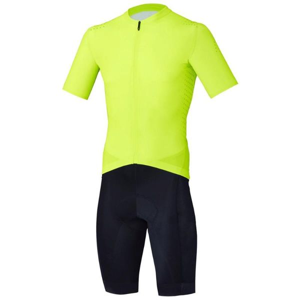

racing sets fluo yellow men's cycling jersey triathlon skinsuit jumpsuit suit maillot clothing ropa ciclismo running bike sports set, Black;blue