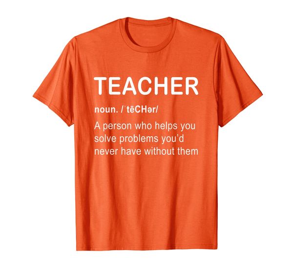 

teacher funny gift - teacher a person who helps you solve t-shirt, White;black