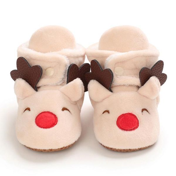 

first walkers 0-18m baby boys girls winter cute shoes cartoon soft sole non-slip snow bootie footwear warm boot crib