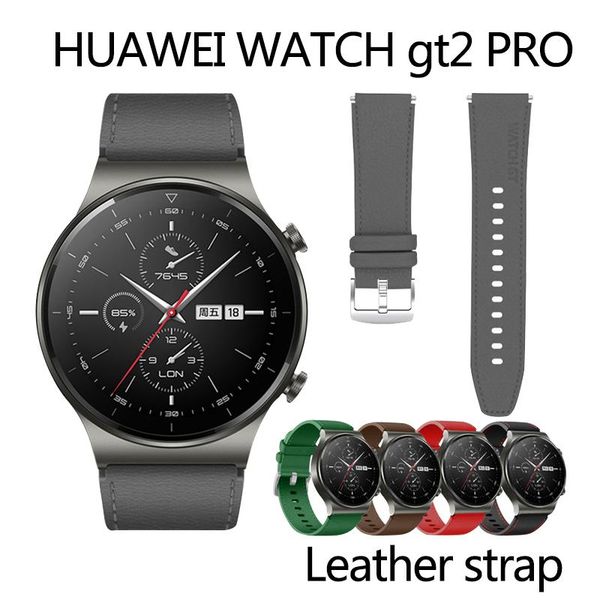 

watch bands huawei gt2 pro silicone band for gt2pro watchband bracelet 22mm, Black;brown