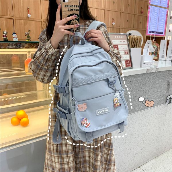 

backpack high-capacity school backpacks, backpack for girls, students, korean style, casual and travel hf4t