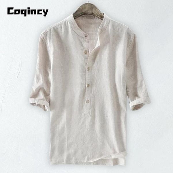 

men's casual shirts summer linen mens shirt male men button turn down collar slim fit clothes harajuku camisa masculina 2021, White;black