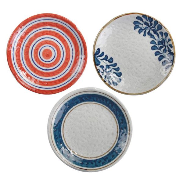 

dishes & plates 3pcs ceramic sushi round dessert restaurant cutlery