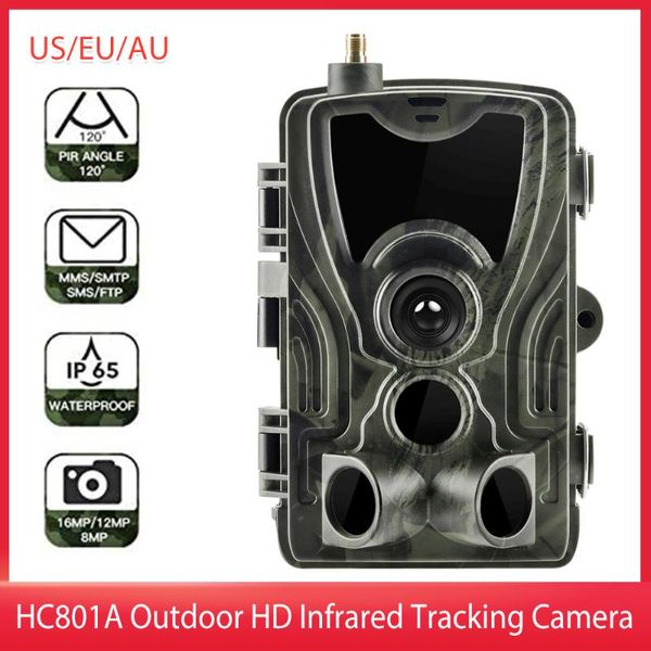 Avcılık Kameralar HC801A Kamera Açık Su Geçirmez Vahşi Hayvan Gözetleme İzleme HD 1080 P Kızılötesi Gece Görüş Kamerası