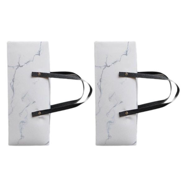 

2pcs fashion marbling cake packaging box portable containers dessert holder full carrying case for baker shop home cake without