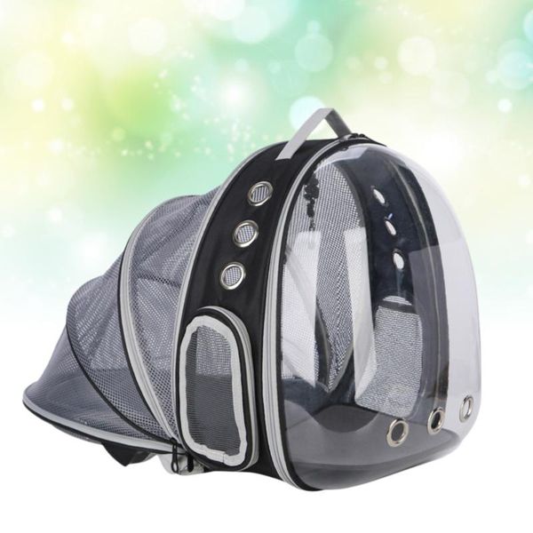 

1pc outdoor pet cat backpack outside expansion folding breathable mesh carrier