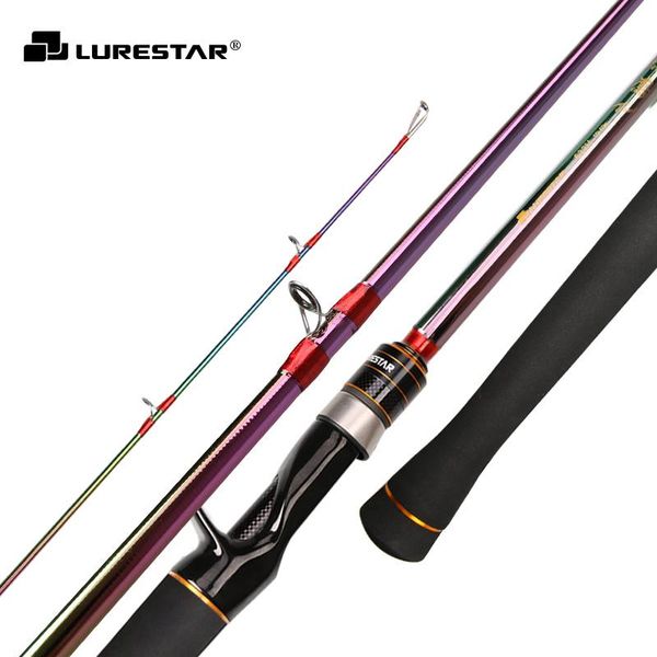 

boat fishing rods lurestar japan quality full fuji parts high carbon 632h 1.9m 125g h power lure wt 10-40g casting rod