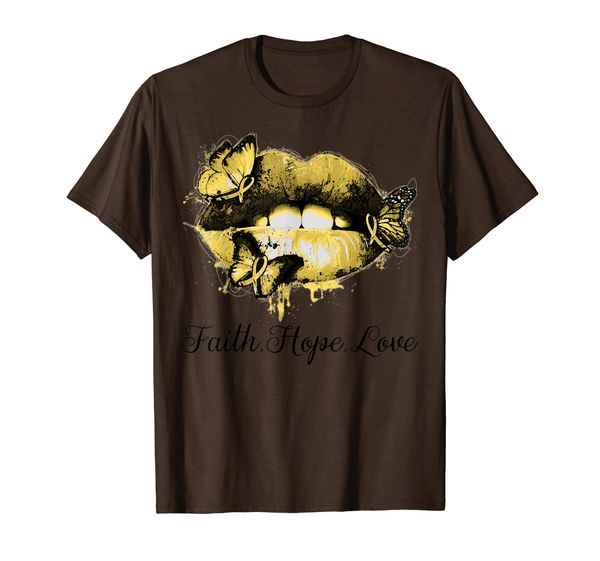

Faith Hope Love Lip - Endometriosis Awareness Gifts T-Shirt, Mainly pictures