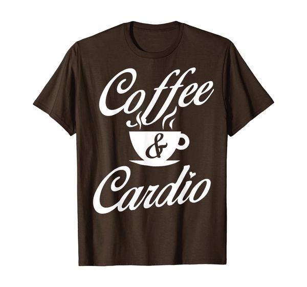 

coffee cardio steaming cup icon t-shirt, White;black