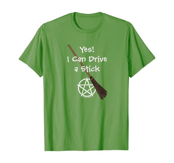 

Yes! I Can Drive A Stick Wiccan Pagan Cheeky Witch T-Shirt, Mainly pictures