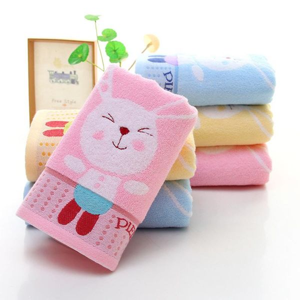 

towel 75*35cm cartoon printed pure cotton jacquard bath household absorbent soft