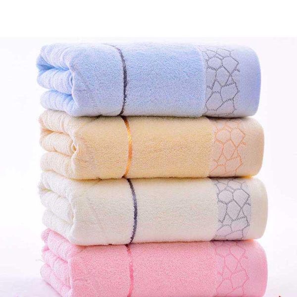 

towel 140x70cm bath towels 100% cotton 6 colors natural eco-friendly embroidered