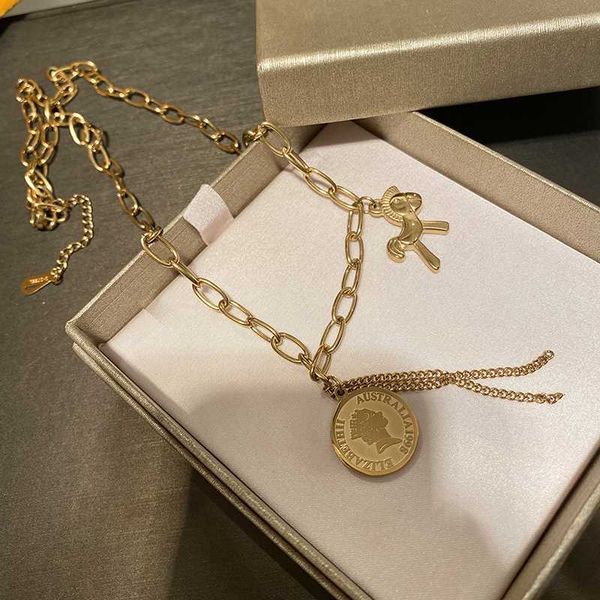 

chains titanium steel screw necklace woman party gift fashion jewelry, Silver