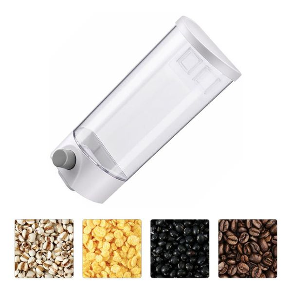 

1 pc kitchen rice organizer storage container wall mounted grains holder