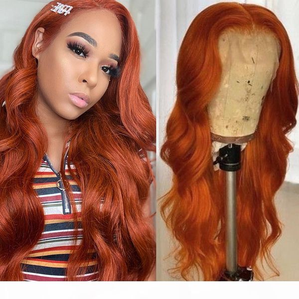 

brazilian body wave 13x1 human hair wigs orange ginger blue red pink 99j colorful remy human hair lace front wig pre plucked, Black;brown