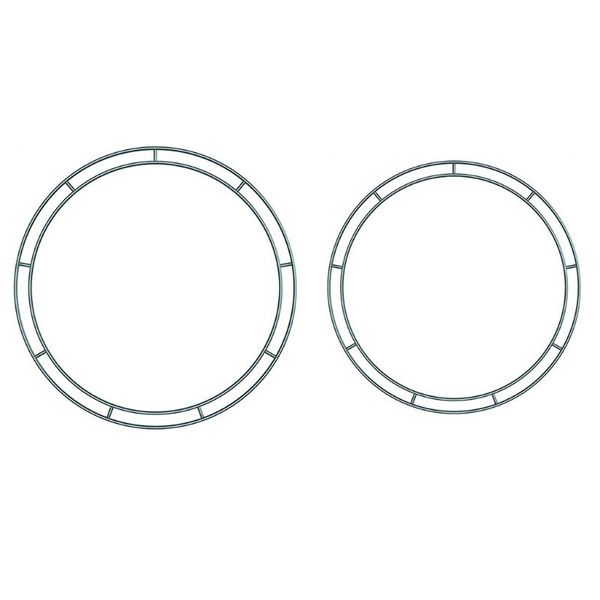 

decorative flowers & wreaths 20/25cm metal flower wreath iron ring handmade baby shower wedding bride garland dreamcatcher hoop decorations