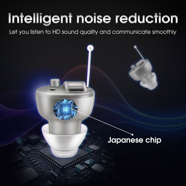 

more glory hearing aid deaf hearing aiddigital noise reduction mini wireless in ear invisible sound amplifier 1.5g batteryscouts