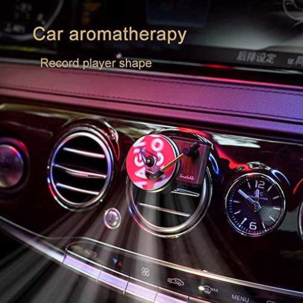

car air freshener perfume record player clip spin phonograph vent outlet smell diffuser