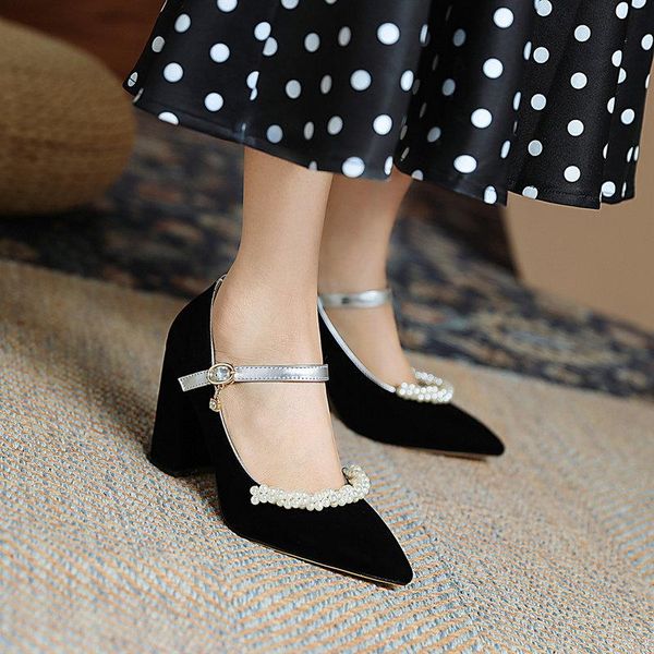 

dress shoes 2021 big size 34-48 party wedding summer shallow elegant women pumps fashion pointed toe high heels ladies, Black