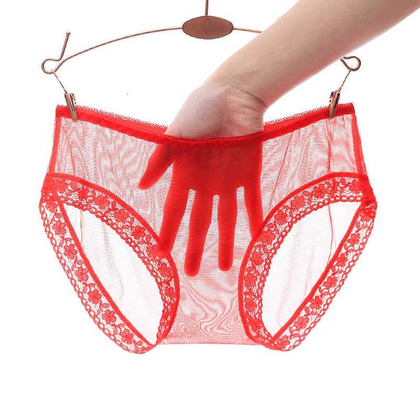 

women needless transparent breathing underwear lingerie summer panties elastic low tail plus size, Black;pink