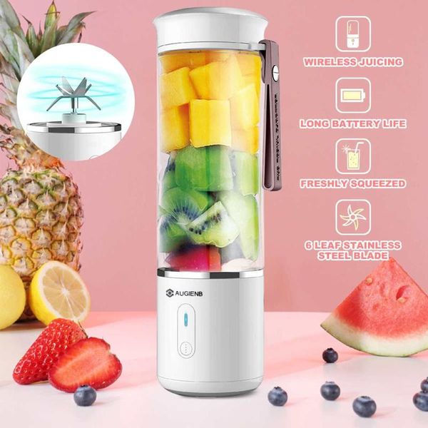 

juicers 500ml electric fruit juicer glass mini portable handheld smoothie maker blenders mixer usb rechargeable for home travel