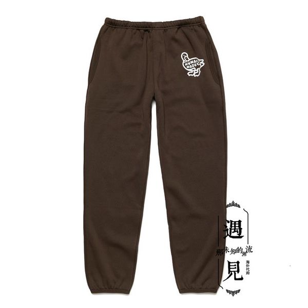 

human made 20aw isetan fleece istan duck casual pants men's and women's pants, Black