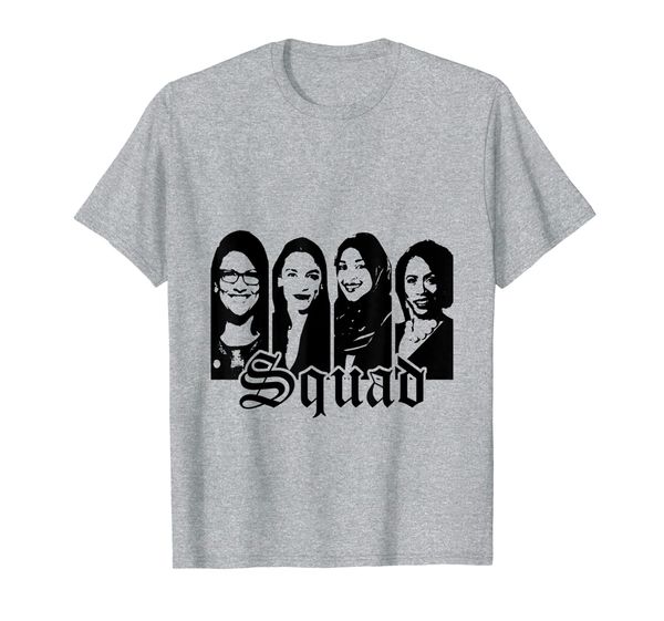 

democrat squad t-shirt, White;black