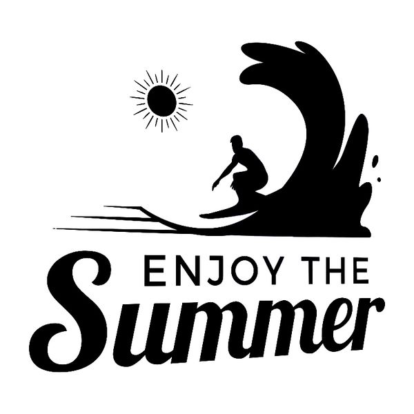 

16*14.9cm enjoy the summer surfing surfboard vinyl stickers decals funny car window bumper novelty jdm drift vinyl decal sticker