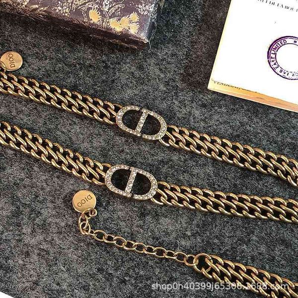 

75%off outlet online2021d new letter necklace net red same clavicle chain fashion versatile bracelet, Silver