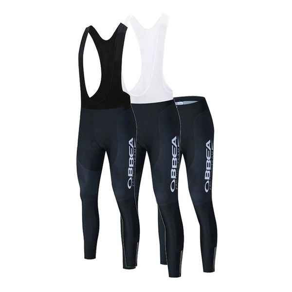 

autumn cycling pants men cycling long pants 2021 spain team outdoor bicycle wear bib 19d gel pad bike trousers, Black;blue