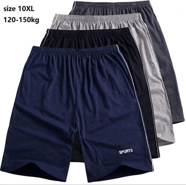

summer men plus size shorts cotton 10xl sports stretch oversize elasticity soft loose breathable comfortable 60 70 men's, White;black