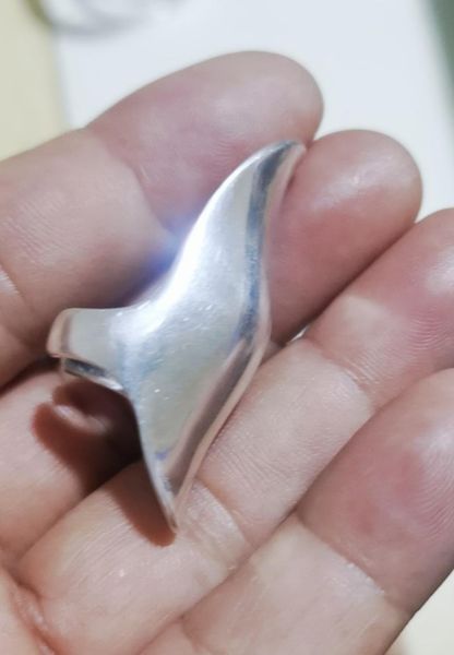 

cluster rings real 925 sterling silver featured long ring, Golden;silver