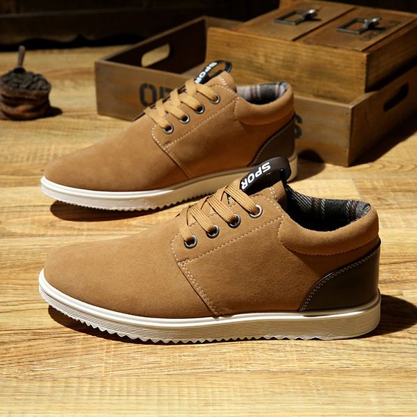 

2020 spring male fashion shoes men casual shoes trend solid men light shoes breathable flats lace-up wear-resistant 44, Red;white