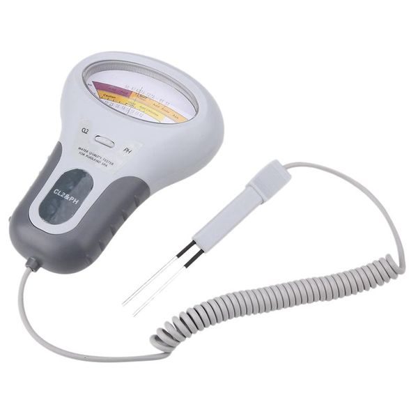 

new 2 in 1 water quality ph and chlorine level cl2 tester meter for swimming pool