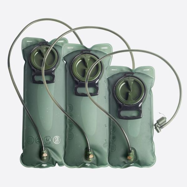 

outdoor hydration water bag backpack tactical bottle with detachable drinking tube 2-3l hiking leakproof water reservoir bag