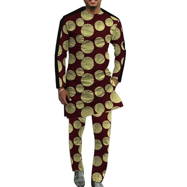 

men's tracksuits african outfits senator style black stripes patchwork shirts male groom garments custom wedding party clothing for man, Gray