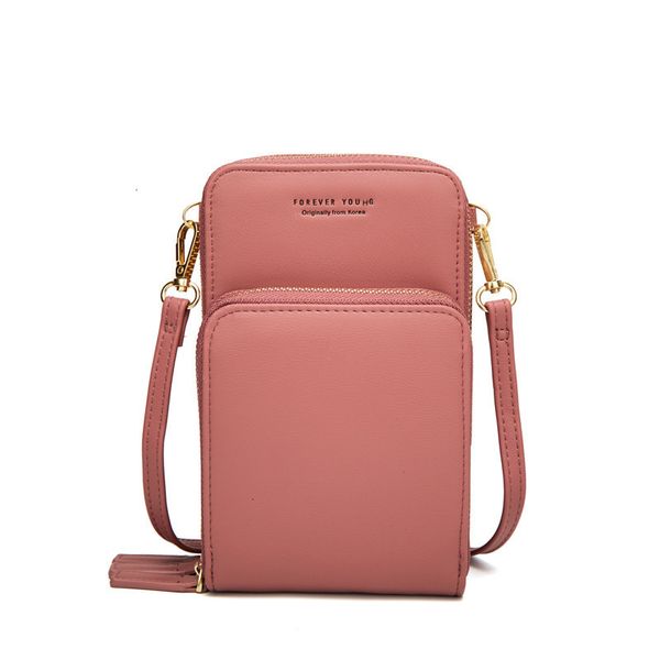 HBP non-marque grande capacité à cheval Guangzhou mode coréenne sac de téléphone portable multifonction couleur unie sac à main de messager pour femme 2