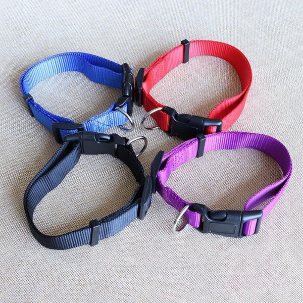 

dog collars & leashes comfort retractable adjustable buckle nylon neck leash strap pet supplies color random