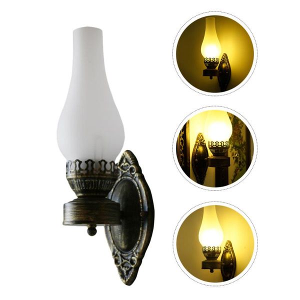 

wall lamp 1pc retro decorative light corridor ornament white (bulb)