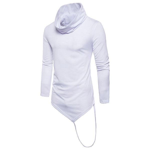 

2021 new autumn style man t shirt fashion long sleeve solid casual t-shirts vkl9, White;black