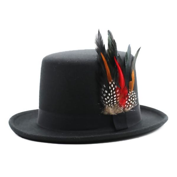 

berets custom hat fashion magic handcrafted colorful feather gentleman's, Blue;gray