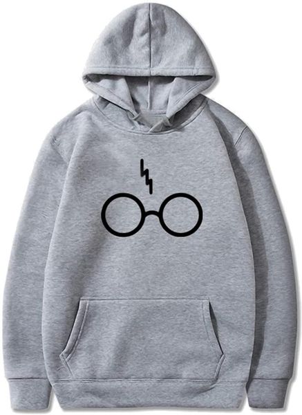 

men's hoodies & sweatshirts glasses and bolt for women men, Black