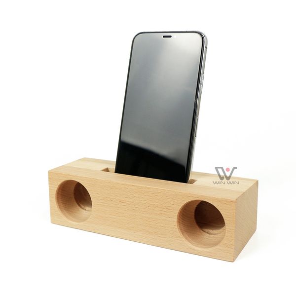 Amplificatore impermeabile Doppio foro in legno naturale Supporti per altoparlanti Amplificatori audio Bluetooth wireless Commercio all'ingrosso caldo