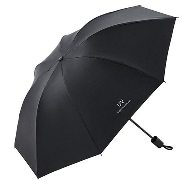 

umbrellas three-holding sun umbrella protection uv folding sunshade rain dual-use compact portable pocket