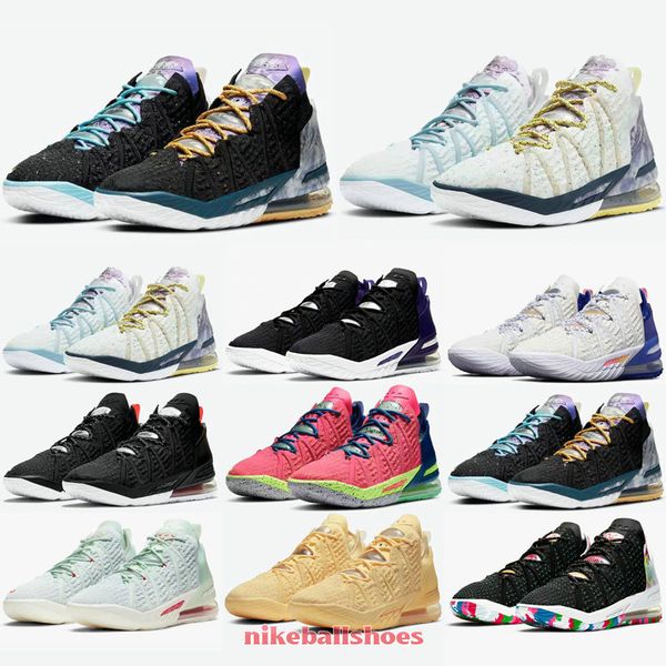 

mens lebrons lbj 18 xviii ep los angeles la by day night melon tint multi reflections flip basketball shoes for sale womens kids sneakers st, Black