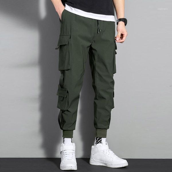 

men's pants 2021 men loose plus size sports harlem nine casual cargo trousers comfy daily pant fast, Black