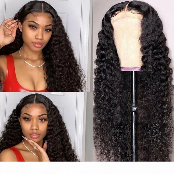 

water wave wig hd transparent lace wigs lace front human hair wigs remy t part brazilian curly water wave front wig, Black;brown