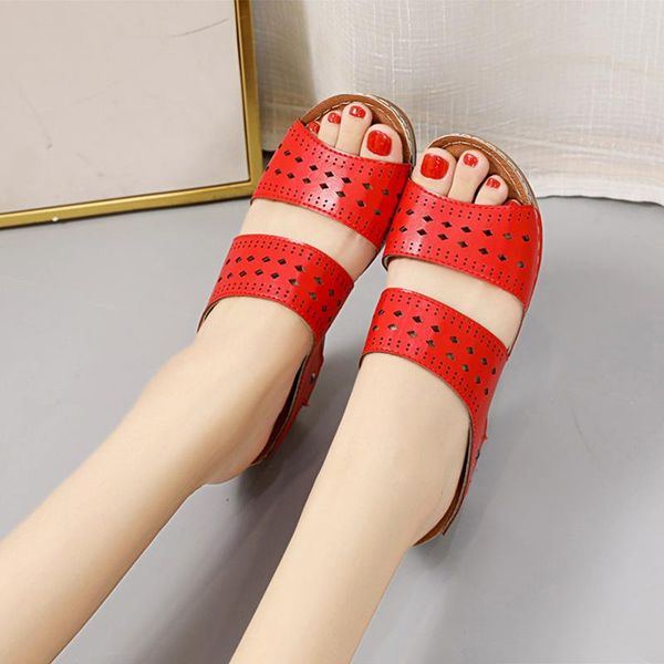 

sandals plain for women 2021 summer wedges fashion casual ladies open toe outdoor sandalia feminina size 37-42, Black