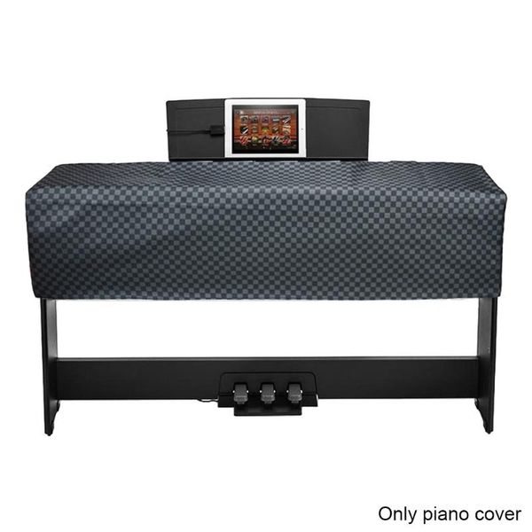 

other household sundries 88 key easy apply waterproof practical zippered book stand opening protective pu leather double layer check pattern