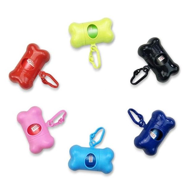 

dog travel & outdoors pet poop bags bone shape plastic waste bag dispenser outdoor garbage picker holder include supplies